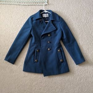 Teal peacoat